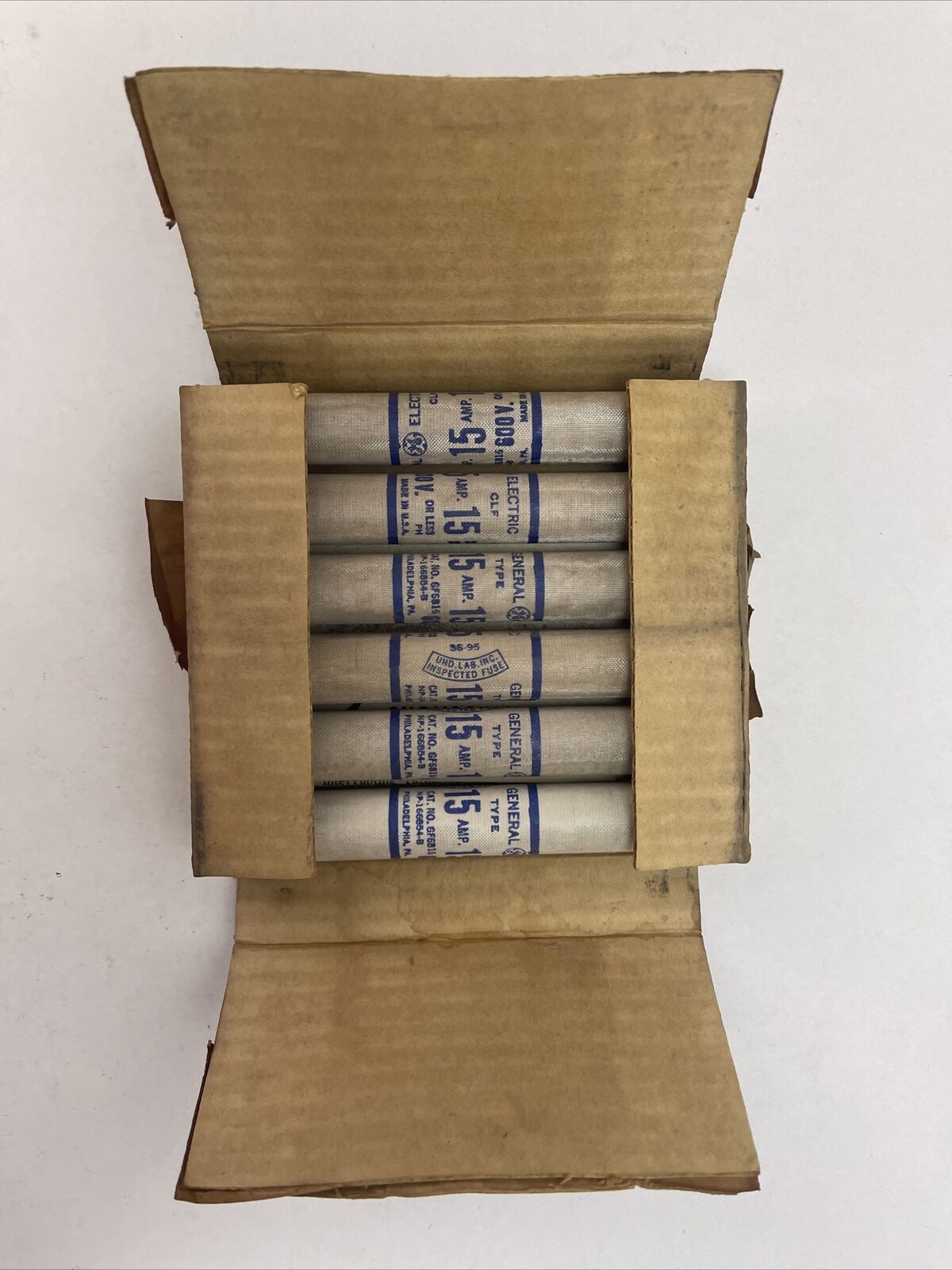GE GF6B15 FUSE 15AMP 600V (LOT OF 6)