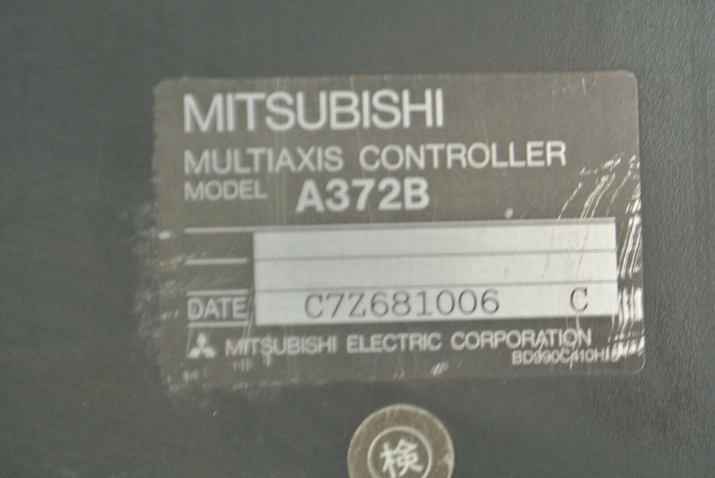 MITSUBISHI A372B MULTIAXIS CONTROLLER MODULE MOUNTING BASE / BACKPLANE