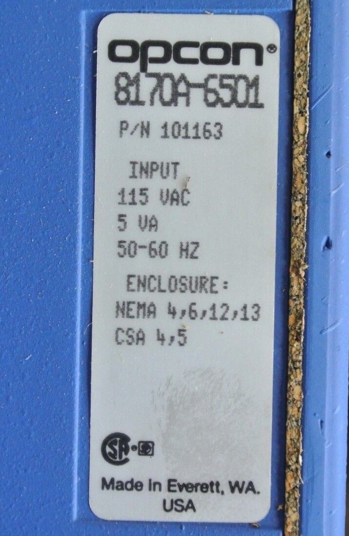 OPCON 8170A-6501 / 101163 PHOTOELECTRIC CONTROL UNIT / DEMODULATOR - NEW SURPLUS