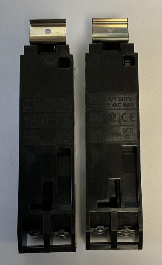 ALLEN BRADLEY 595-A SER.C AUXILARY CONTACT 600VAC***LOTOF2***