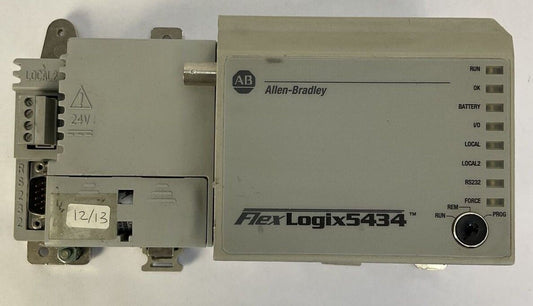 ALLEN BRADLEY 1794-L34 SER A CAT REV H01 F/W REV 1.1 LOGIX 5434 PROCESSOR UNIT