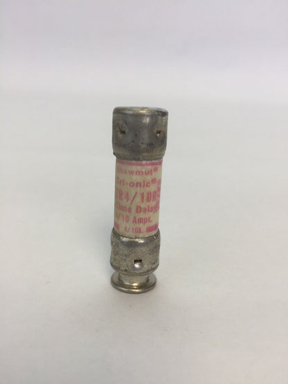 SHAWMUT TRI-ONIC TR4/10R TIME DELAY FUSE 4/10A 250VAC CLASS RK5 (BOX OF 10)