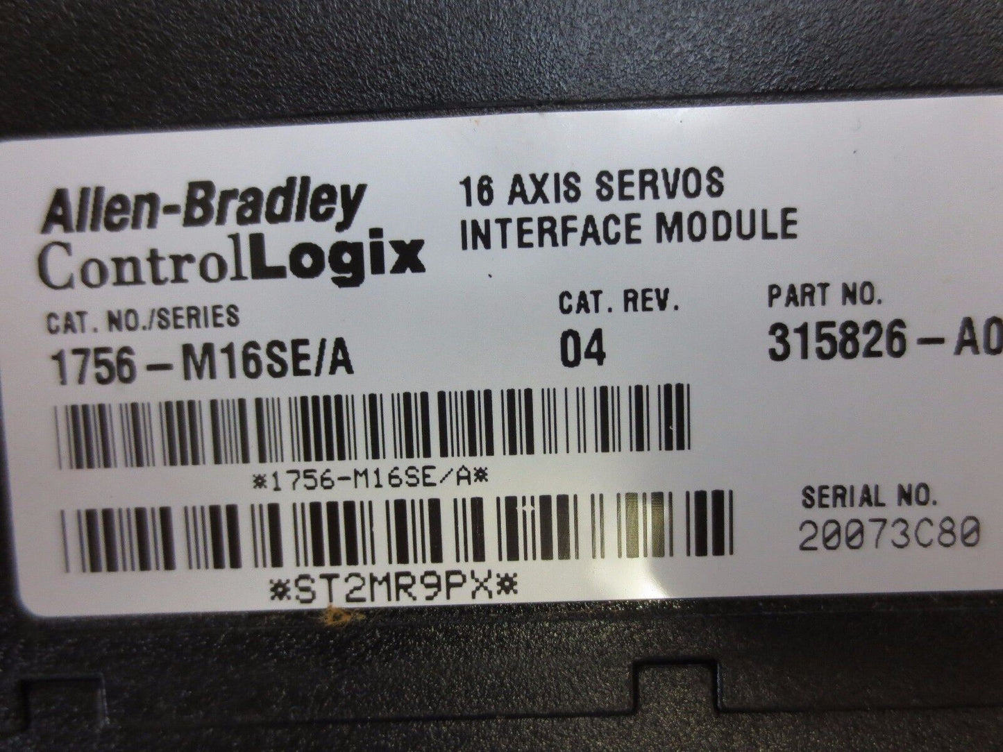 ALLEN-BRADLEY 1756-M16SE/A Ser. A ControlLogix 16 AXIS SERVOS INTERFACE MODULE