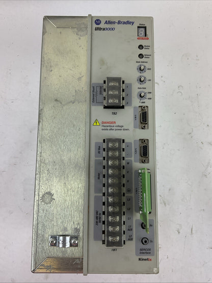 ALLEN BRADLEY 2098-DSD-HV100-SE SER B FIRMWARE REV V1.53 SERVO DRIVE 230/460VAC