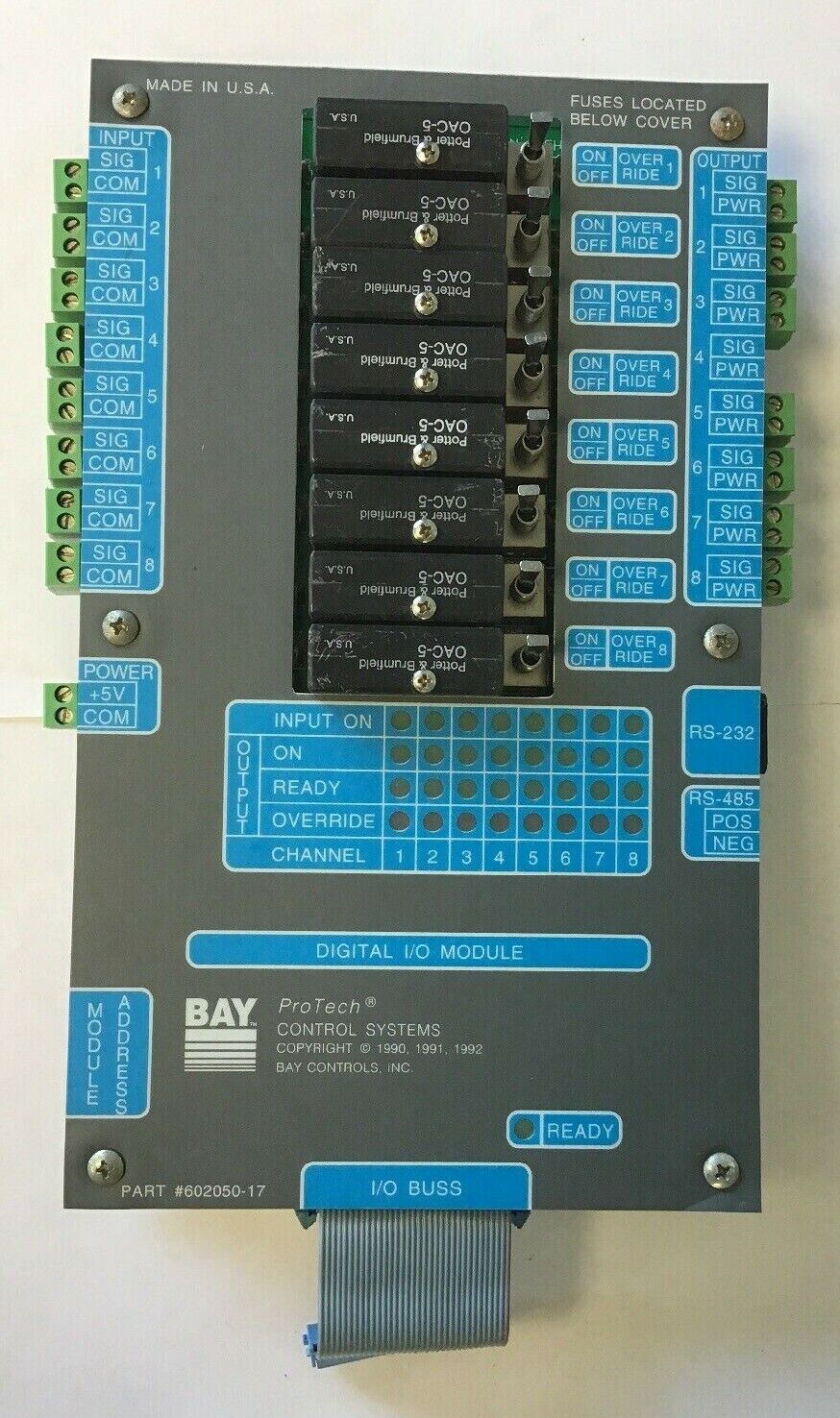 BAY PROTECH DIGITAL I/O MODULE 602050-17