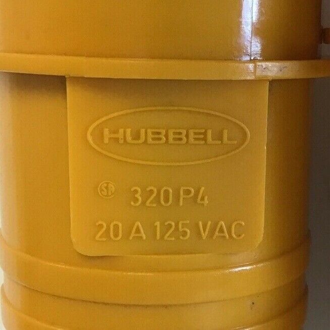 HUBBELL 320P4 20A 125VAC PIN&SLEEVE RECEPTACLE