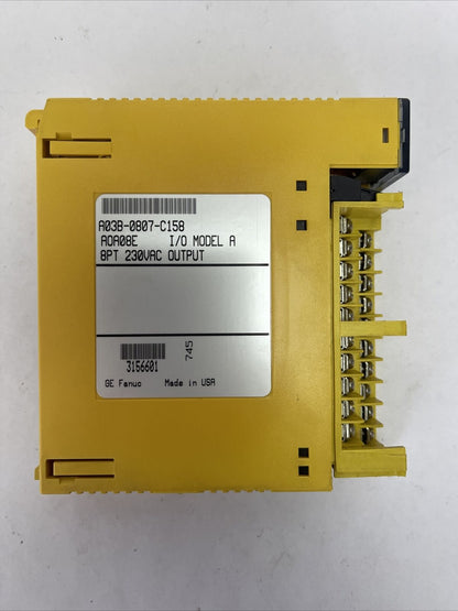 FANUC A03B-0807-C158 AOA08E I/O MODEL A 8PT 230VAC OUTPUT MISSING DOOR(LOT OF 2)