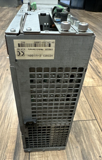 INDRAMAT HDS03.2-W100N SERVO DRIVE CONTROLLER OUTPUT 500VAC 50A INPUT 530-670VDC