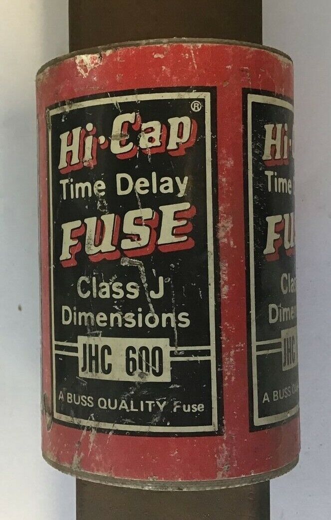 BUSS JHC 600 HI-CAP TIME DELAY FUSE CLASS J 600VAC