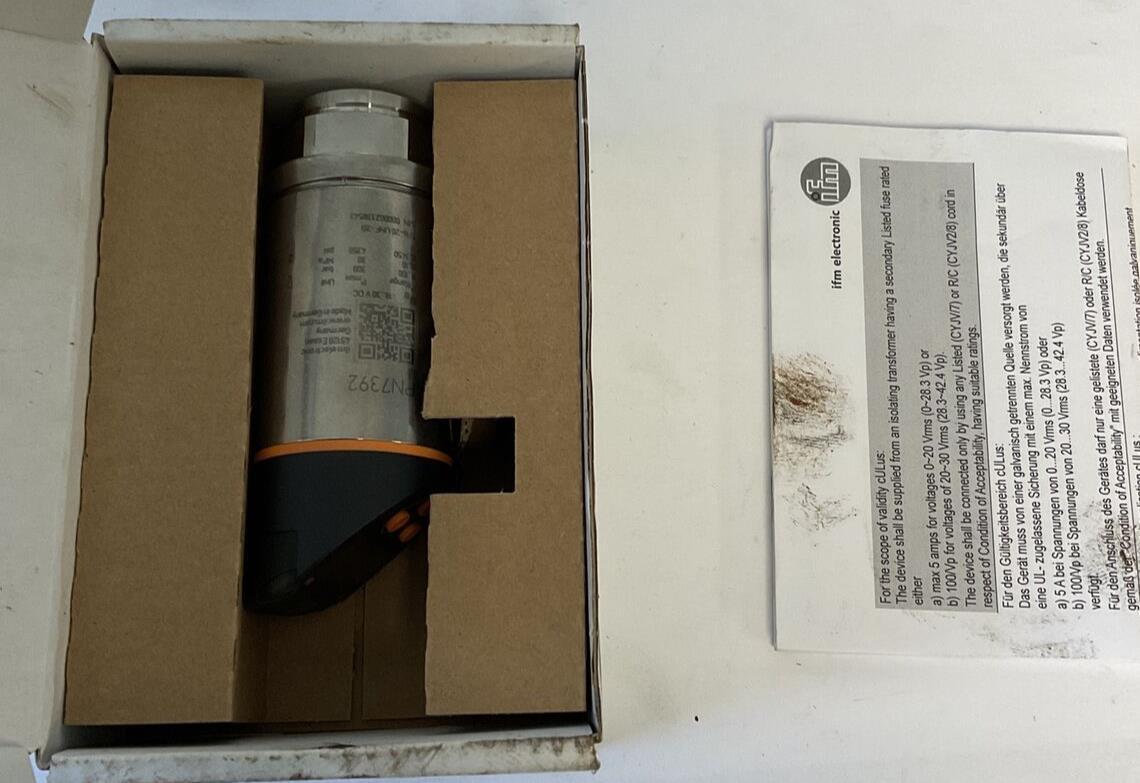 IFM PN7392 VACUUM PRESSURE SWITCH 30VDC