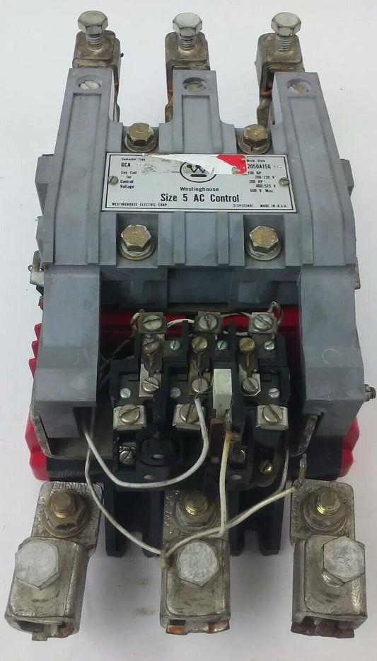 WESTINGHOUSE GCA530 AC CONTACTOR, 200/230V@100HP, 460/575V@200HP, 120V COIL,USED