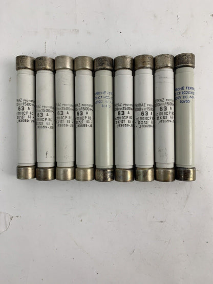 Ferraz CC1000CPRC 63A 1000V Protistor Fuse "Lot of 9"