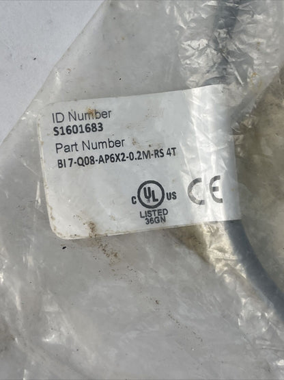 TURCK BI Q08-AP6X2-0.2M-RS 4T PROXIMITY SENSOR10-30VDC 200mA