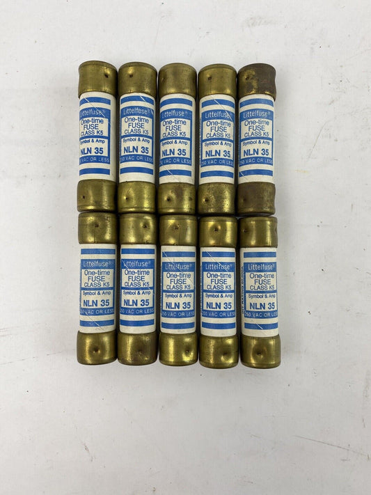 Littelfuse NLN35 35A 250V Fuse "Lot of 10"