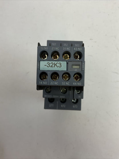 SIEMENS 3RT2025-1BB44-3MA0 CONTACTOR 600VAC 3PH 15HP COIL 24VDC