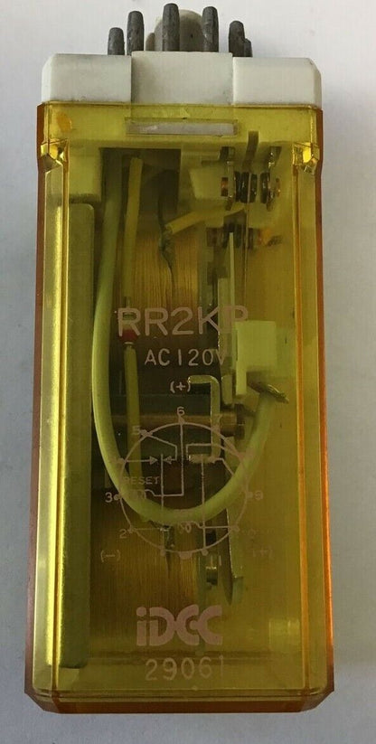 IDEC RR2KP 120VAC PLUG IN  RELAY 7.5A