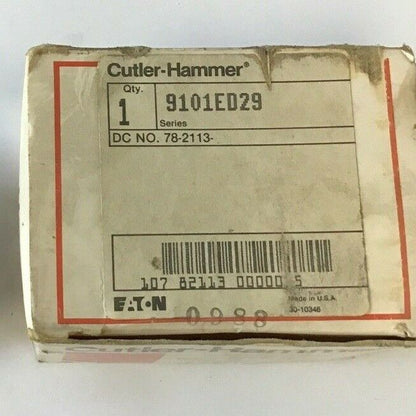 CUTLER HAMMER 9101ED29 2POLE 115-230V MOTOR STARTER