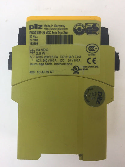 PILZ PNOZ X8P 24 VDC 3N/O 2N/C 2SO SAFETY RELAY 24 VDC