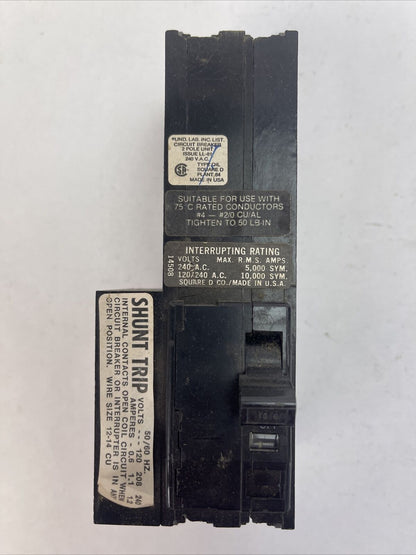 SQUARE D Q1L21001021 CIRCUIT BREAKER 100AMP 120/240VAC