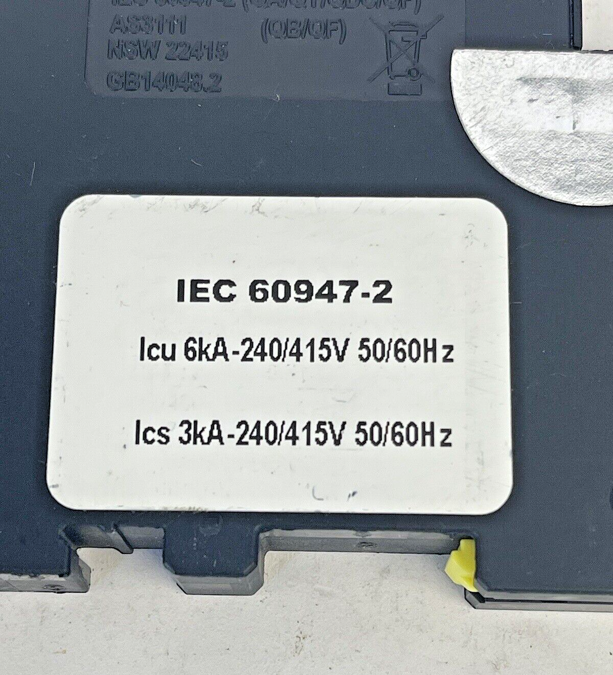 CBI *LOT OF 3* - IEC 60947-2 - MINIATURE CIRCUIT BREAKERS - 5 KVA, 25 ICU, 240 V