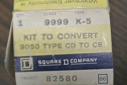 SQUARE D / 9999 K-5 / KIT to CONVERT 9050 TYPE CD to CE / NEW SURPLUS