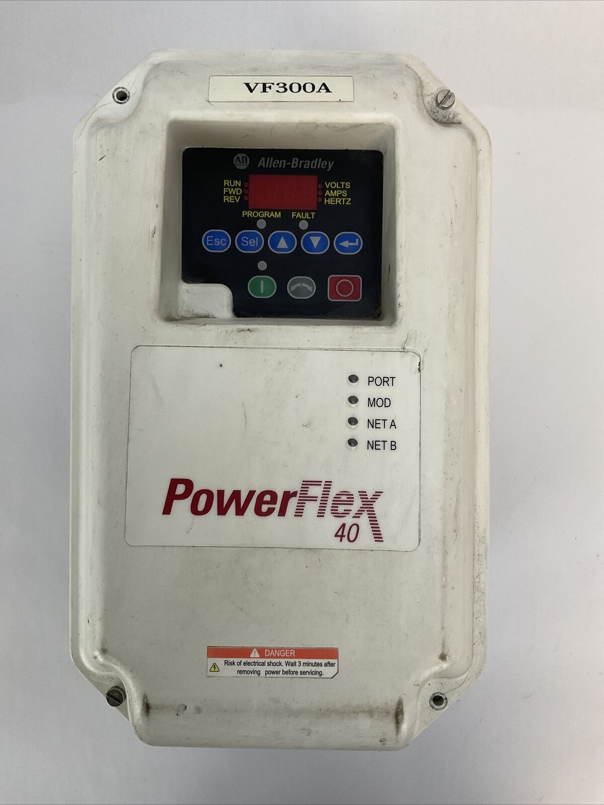 ALLEN BRADLEY 22B-D4P0C104 AC DRIVE POWER FLEX 40 FRN 6.02 OUTPUT 0-460VAC INPUT