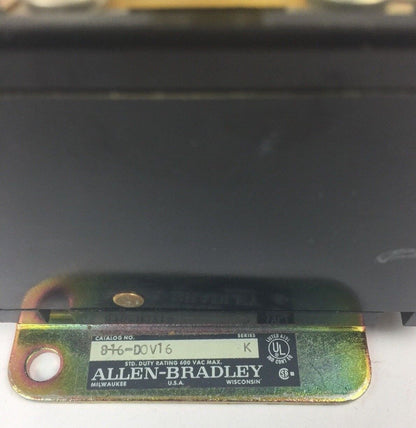 ALLEN BRADLEY 816-DOV16 OVERLOAD RELAY PANEL SIZE 3 RELAYS 3 NEMA OPEN SERIES K