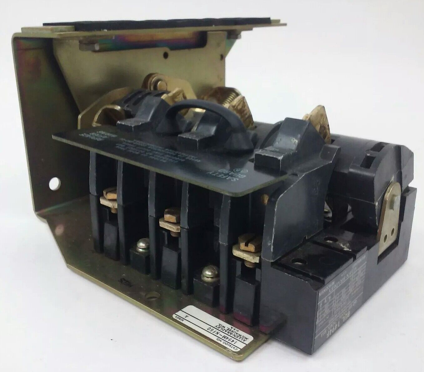 ALLEN BRADLEY 1494M-NF60 SER. A, FUSIBLE DISCONNECT SWITCH, 3P, 60A, 600V-250DC