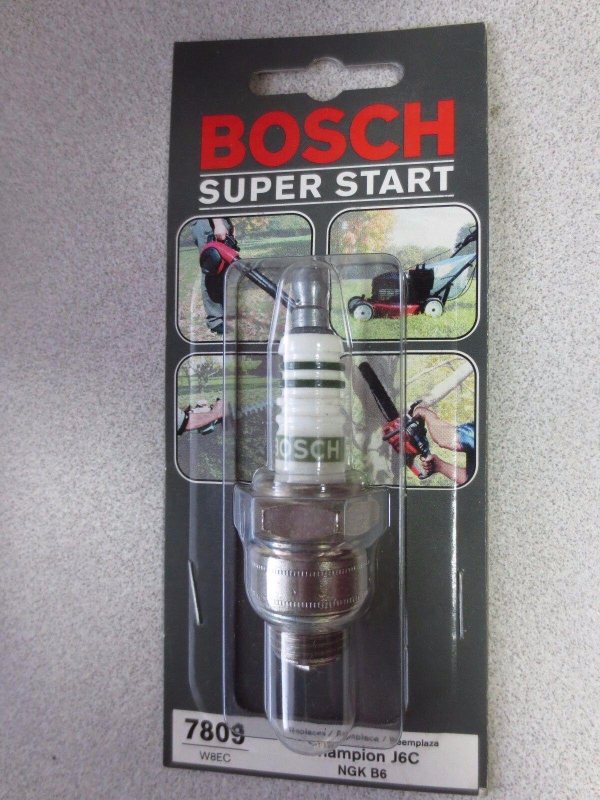 BOSCH 7809 SPARK PLUGS - NEW SURPLUS in ORIGINAL PACKAGING LAWN MOWER, CHAIN SAW