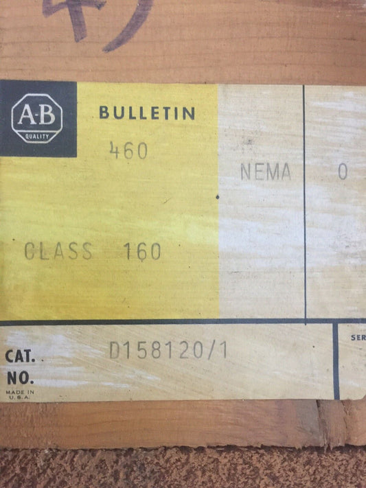 ALLEN BRADLEY D158120/1 DYNAMIC BRAKING RESISTOR 3 X 4.3 OHMS 24 AMPS NEMA 0