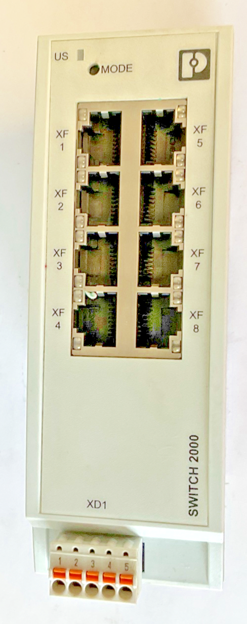 PHOENIX CONTACT FL SWITCH 2008 ETHERNET SWITCH 0.35A 18-32VDC