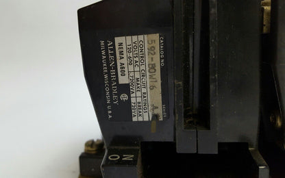 Allen-Bradley - NEMA Size 1, Cat.#509-BOD, Series A Starter - 120 VAC Coil