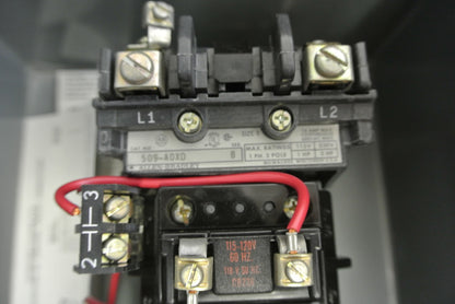 ALLEN-BRADLEY 509-AJXD FULL VOLTAGE STARTER 115-120V 60Hz NEW SURPLUS 509-AOXD