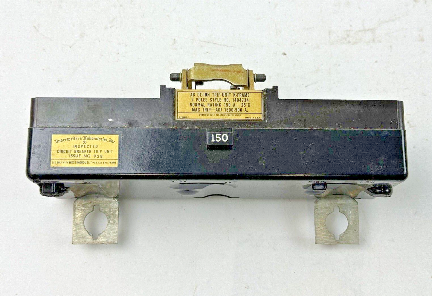 WESTINGHOUSE - HK2150T - AB DE-ION MAG TRIP ADJ. 1500-500A - 150A/2 POLE - NEW