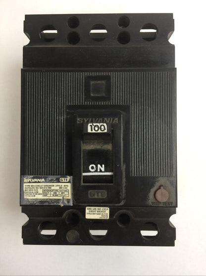 SYLVANIA SEH-2-C-100 CIRCUIT BREAKER 100AMP 480VAC 2POLE SEH2C100