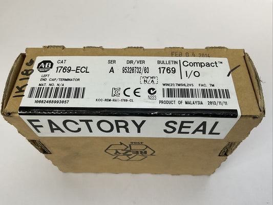 ALLEN BRADLEY 1769-ECL SER A F/W REV N/A DIR/VER 95320732/03 LEFT END CAP/ TERMI