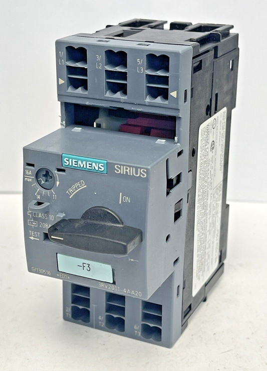 SIEMENS - 3RV2011-4AA20 - CIRCUIT BREAKER / MOTOR PROTECTOR