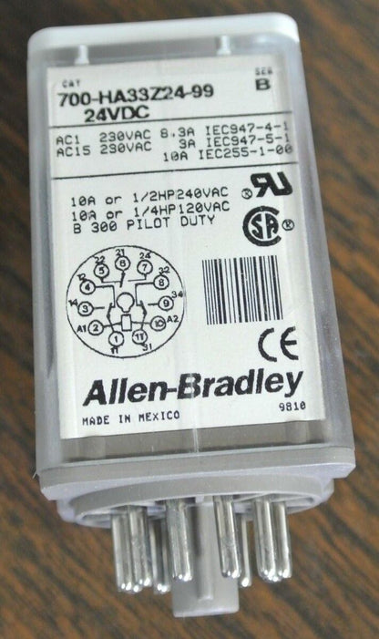 ALLEN-BRADLEY 700-HA33Z24-99 Ser. B - GENERAL PURPOSE RELAY - 24V - NEW SURPLUS