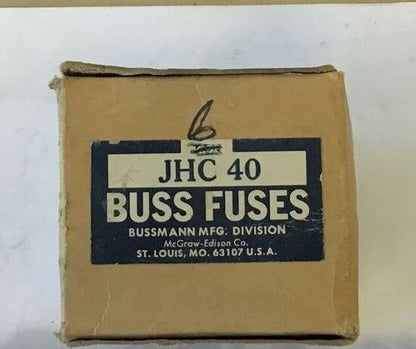 BUSS JHC40 HI CAP 40A TIME DELAY FUSE 600VAC CLASS J***LOTOF7***