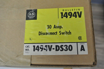 ALLEN-BRADLEY 1494V-DS30 DISCONNECT SWITCH / 30A / NEW SURPLUS