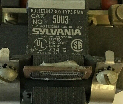 SYLVANIA 5UU3-76 PMA  A.C.RELAY 6 CONT. 120V 60HZ 3N.O./33N.C. 600VAC
