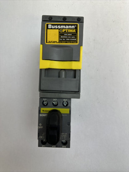 BUSSMANN OPM-1038RSW MANUAL MOTOR CONTROLLER 30A 600V USE BUSSMANN CLASS CC FUSE