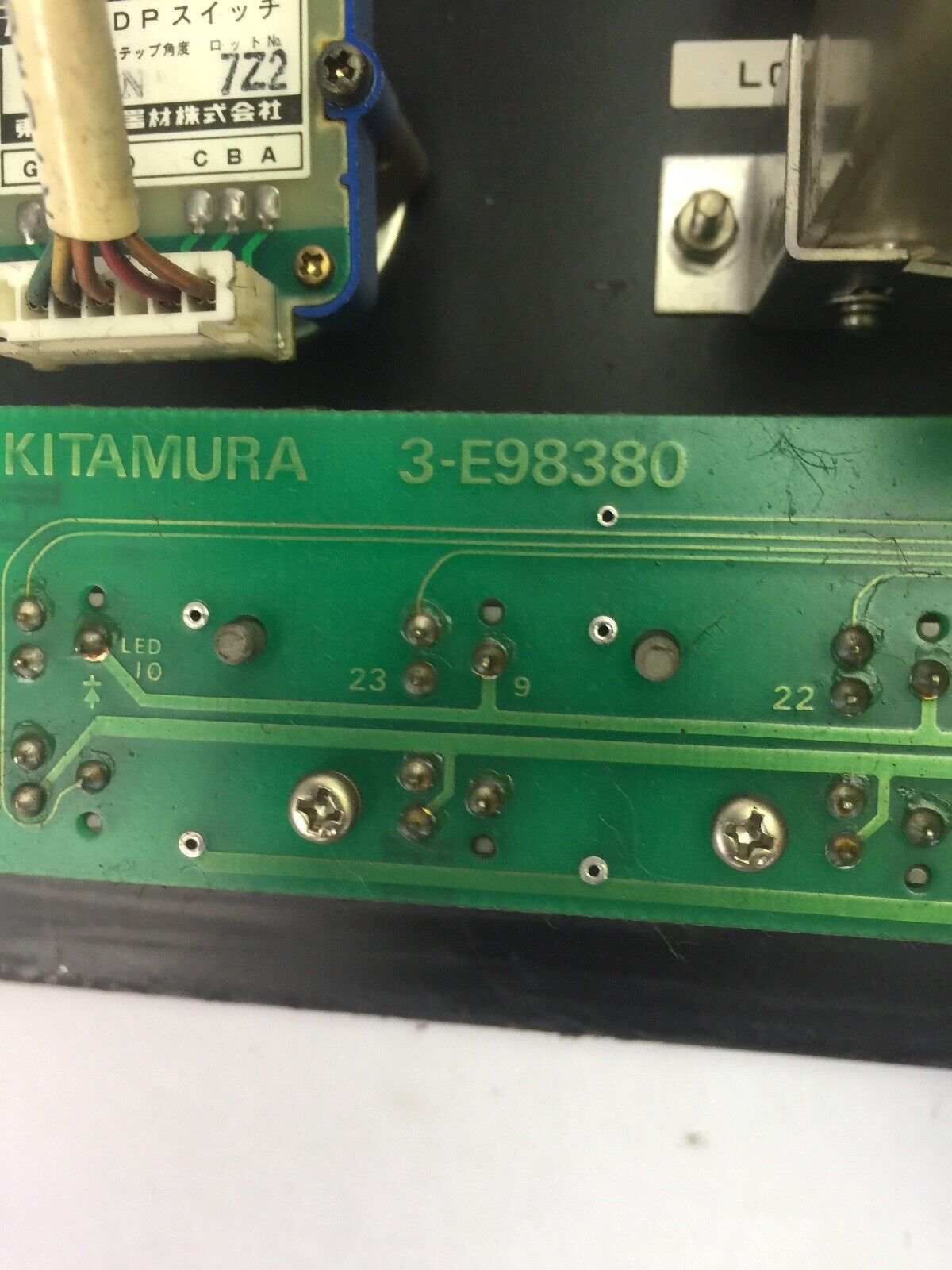 KITAMURA H400 OPERATORS PANEL 3-E98374 3-E98379 A860-0202T001