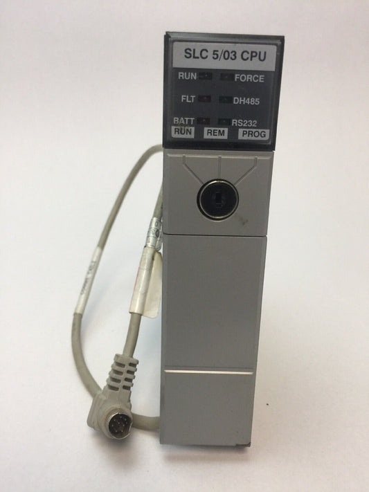 ALLEN BRADLEY 1747-L531 PROCESSOR UNIT 1747-M11 MEMORY 1761-CBL-AP00 CABLE
