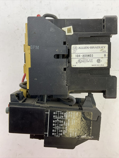 ALLEN BRADLEY REVERSING STARTER (100-A09ND3 COIL 120V + 193-BSB 16 1.0-1.6A)