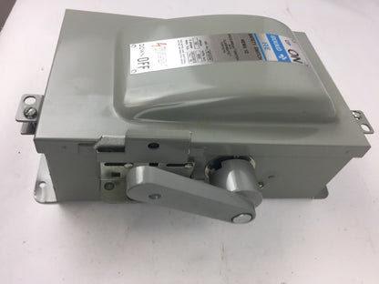 GOULD ITE NF351H VACU-BREAK SWITCH WITH CLAMPMATIC CONTACTS 30AMP 600 VAC