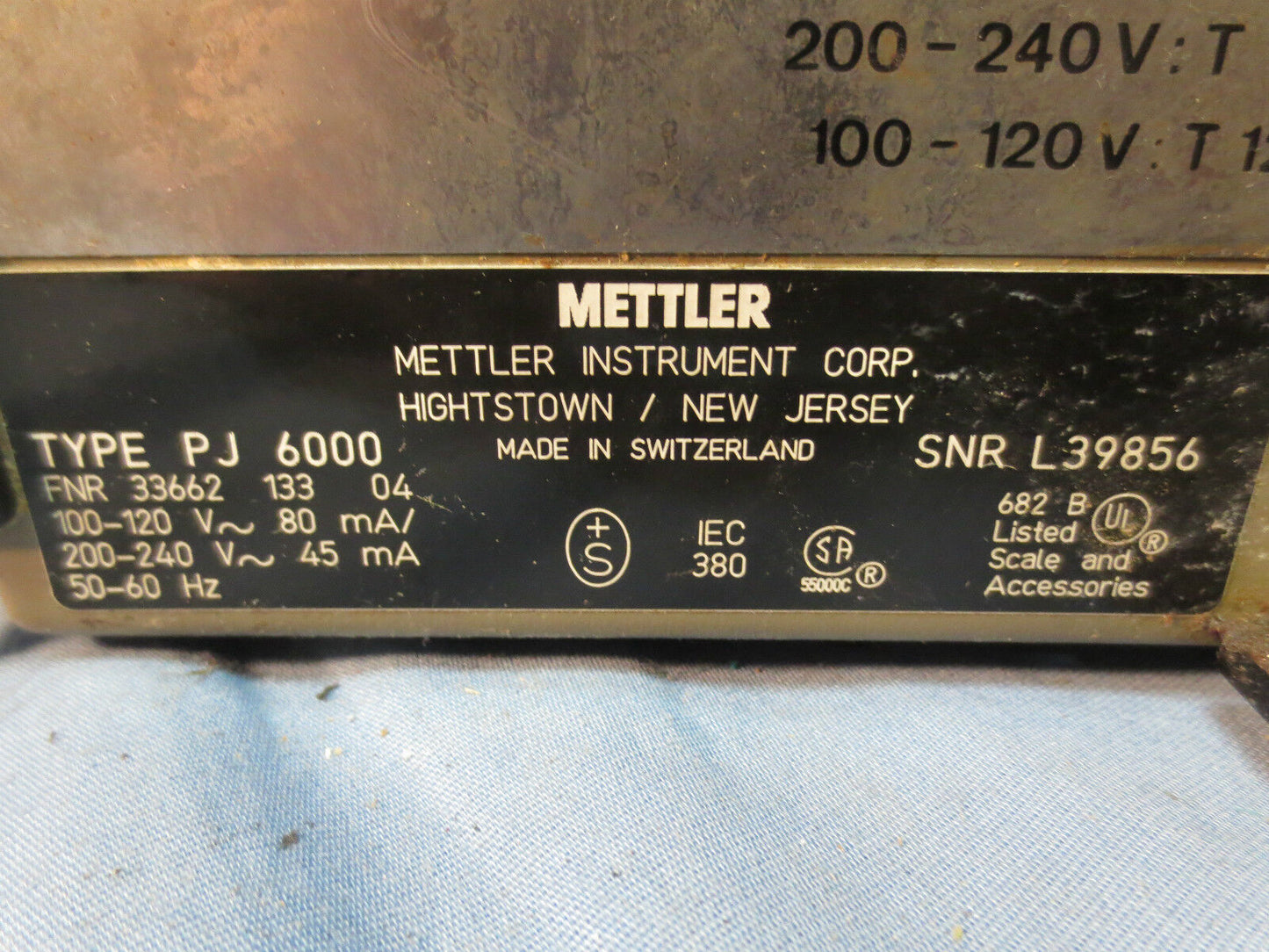 METTLER PJ6000 DIGITAL LAB SCALE -