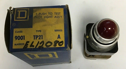 SQUARE D 9001 TP-21R2 120/110V 60/50CY RED PILOT LIGHT