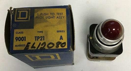 SQUARE D 9001 TP-21R2 120/110V 60/50CY RED PILOT LIGHT