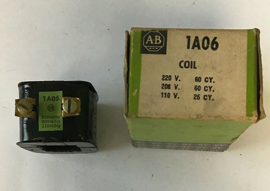 ALLEN BRADLEY 1A06 COIL 220V.60HZ/208V.60HZ/110V.25HZ